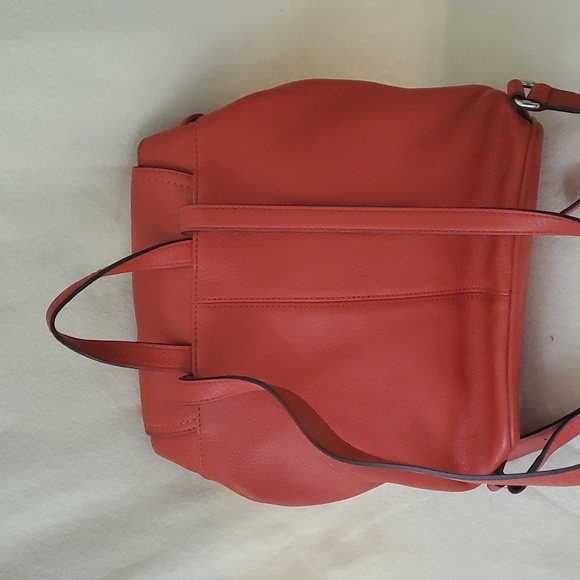 Coach Red Pebble Leather F24385 Sling Backpack main image 6